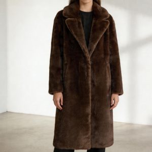 Women's Premium Faux Mink Fur Coat – Extra-Long, Thickened, Eco-Friendly Design