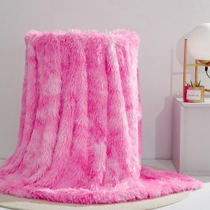 Thickened, warm, double-layer blanket featuring faux mink, long-pile plush, and crystal velvet—ideal for cross-border trade.