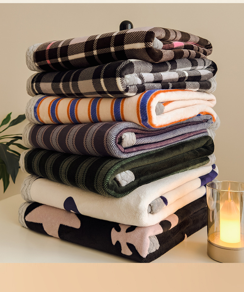Wholesale multifunctional magic cape blanket/air-conditioning throw featuring all-over high-temperature printing; customizable lamb-fleece shawl blanket.