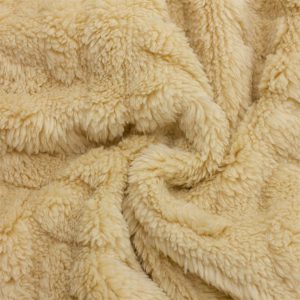 Fluffy plush, double-sided jacquard