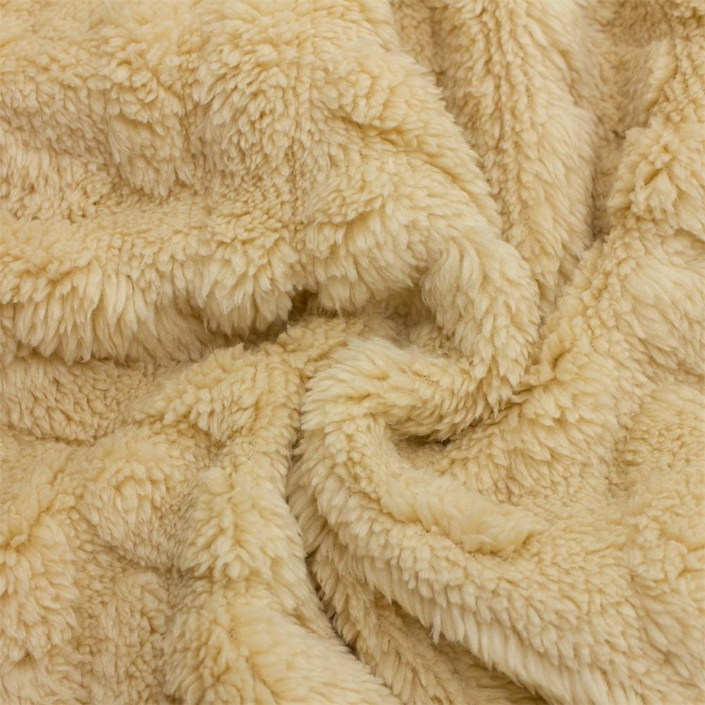 Fluffy plush, double-sided jacquard