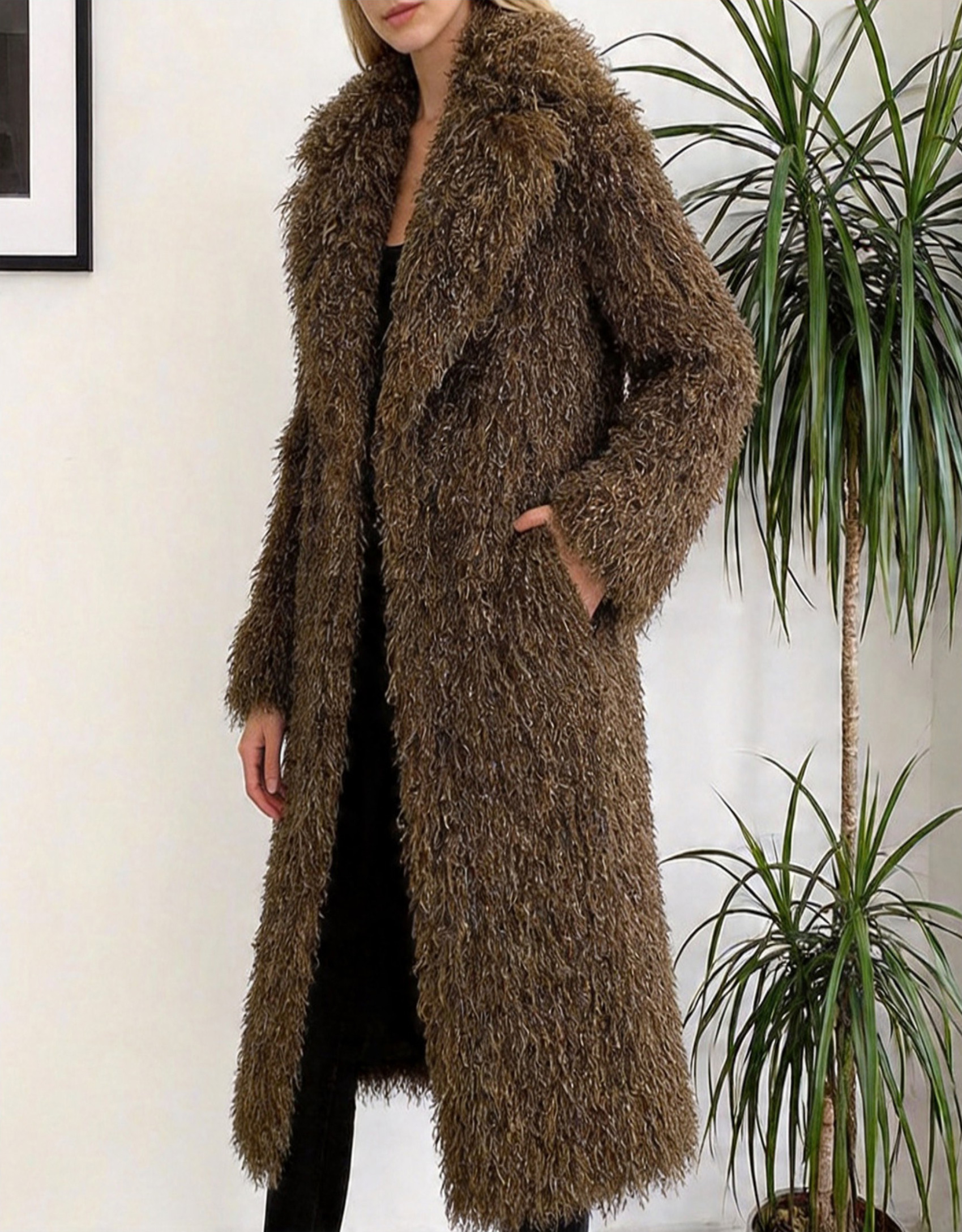 Imitation Tank Wool Coat