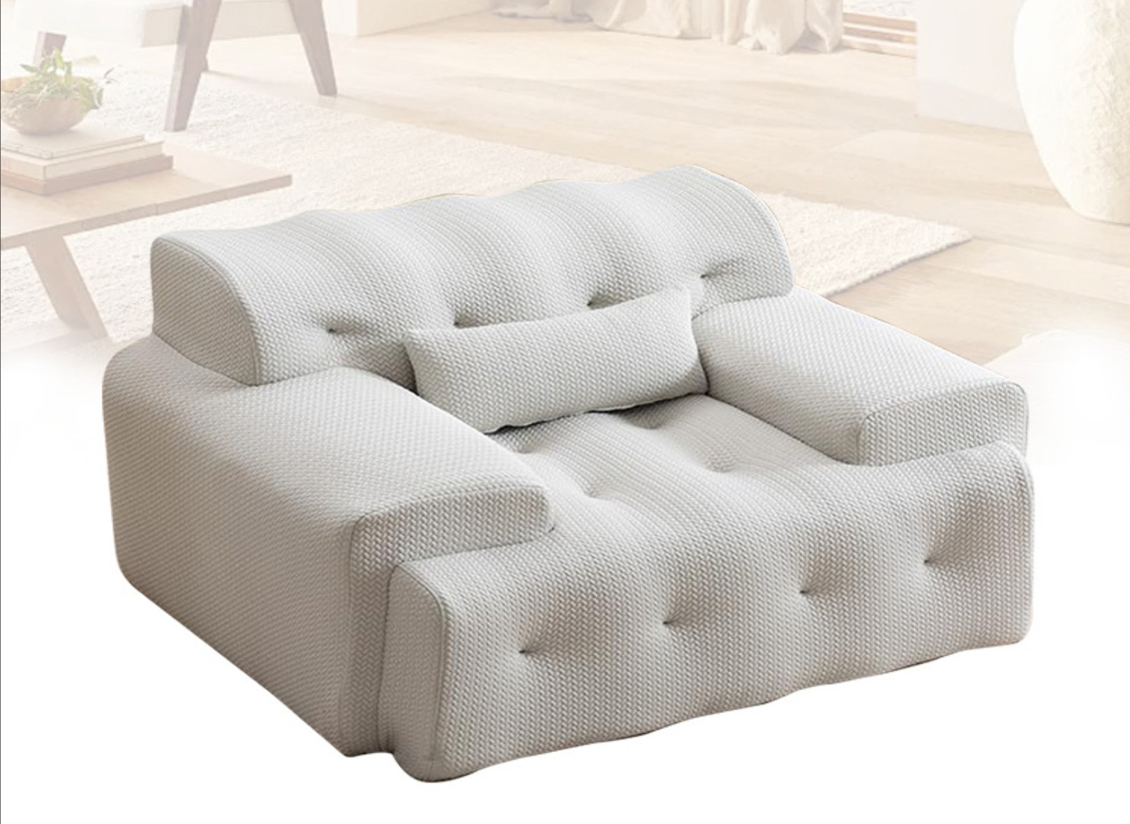 Soft cushioned compression sofa