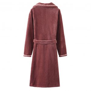 Thickened flannel men’s bathrobe loungewear